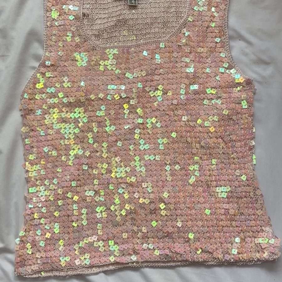 Shop All 459 Pink Sequin Vintage Top