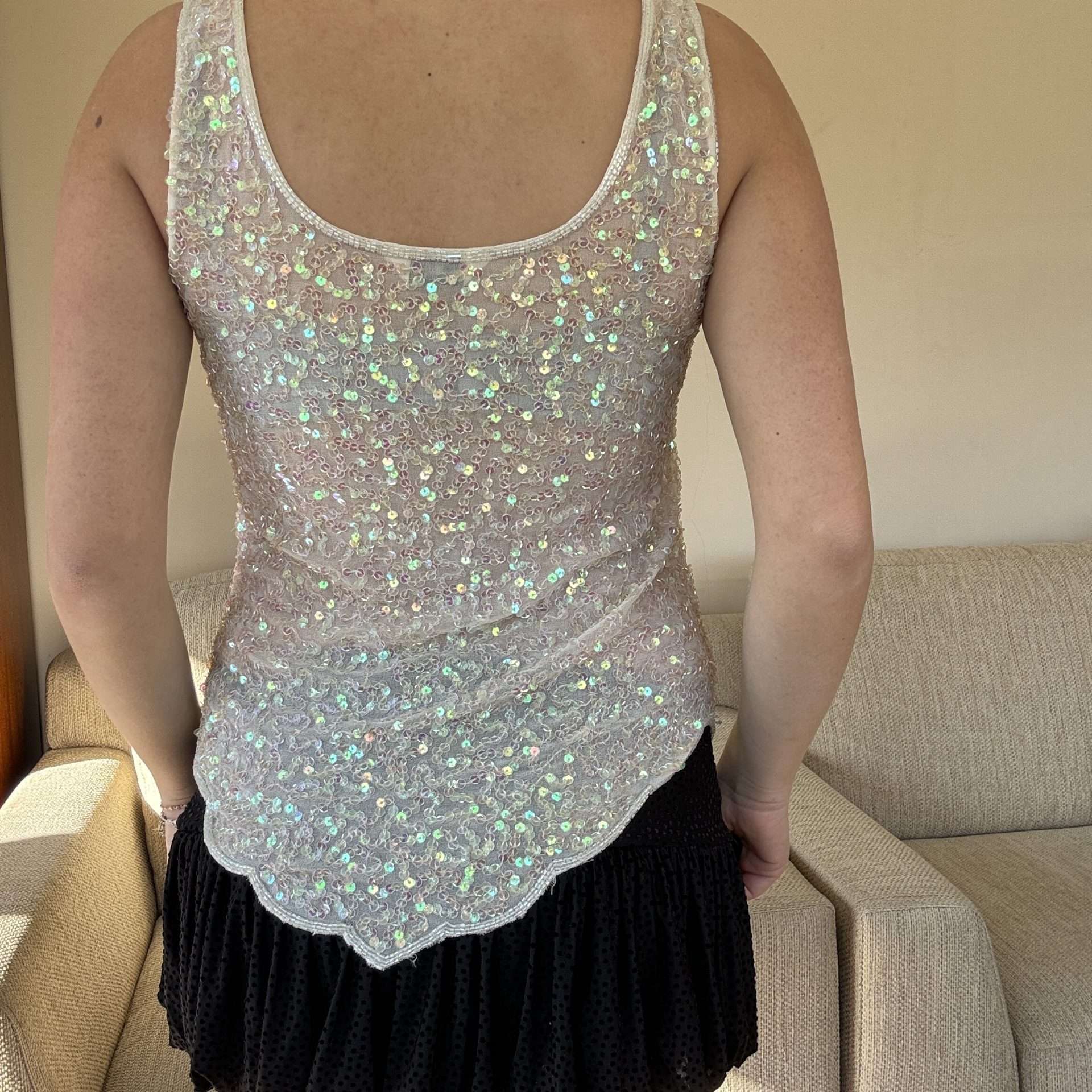 Iridescent Sequin Beaded Top (M) 2 img 4002 scaled