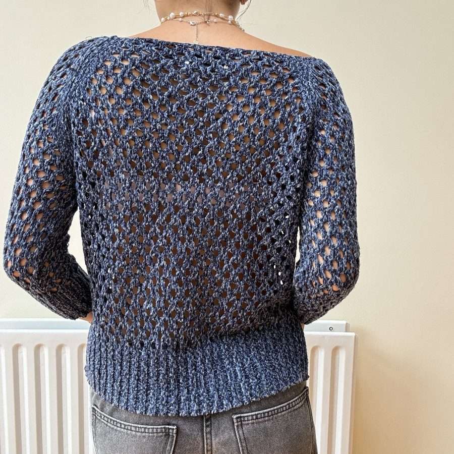 Shop All 303 Chunky Navy Knit Jumper (M)