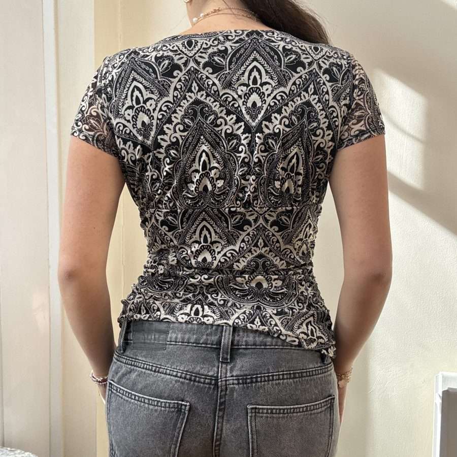 Shop All 251 Y2K Mesh Milkmaid Top (XS)