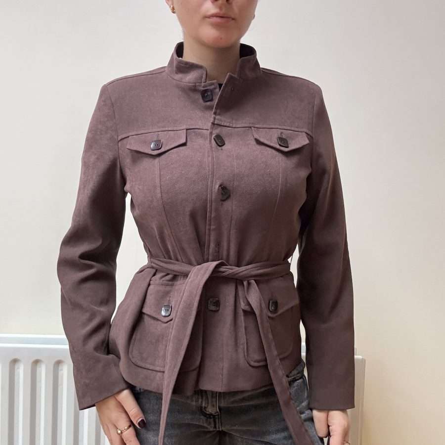 Shop All 265 Brown Short Tie Up Trench (L)