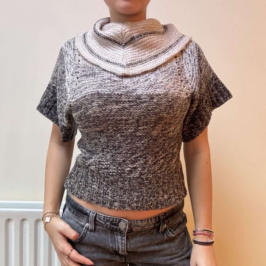 Shop All 253 Knit Grey Baggy Jumper (M)