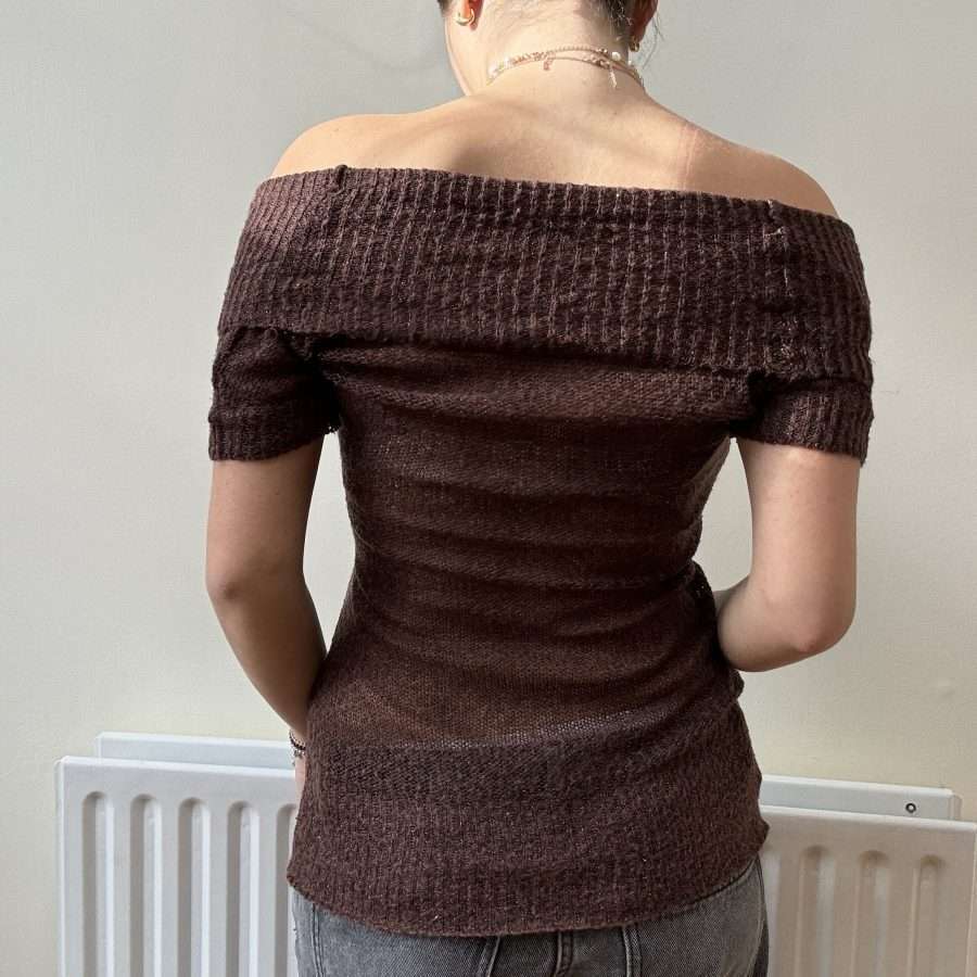 Shop All 231 Brown Off Shoulder Jumper (M)