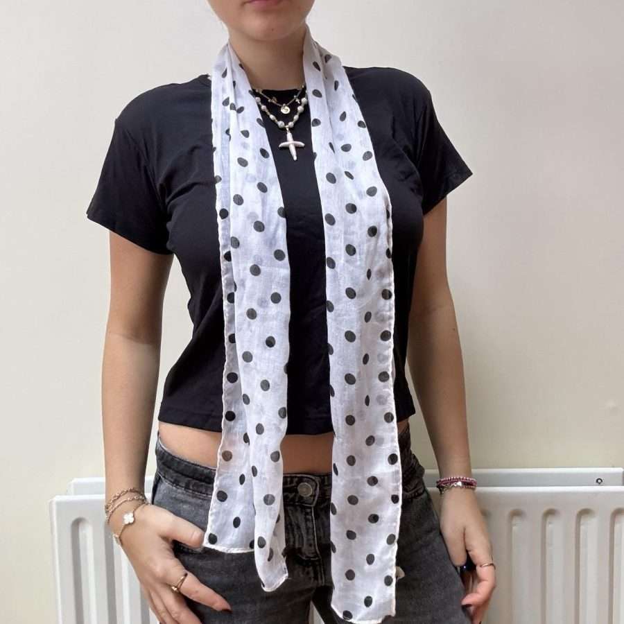 Shop All 225 Polka Dot Vintage Scarf
