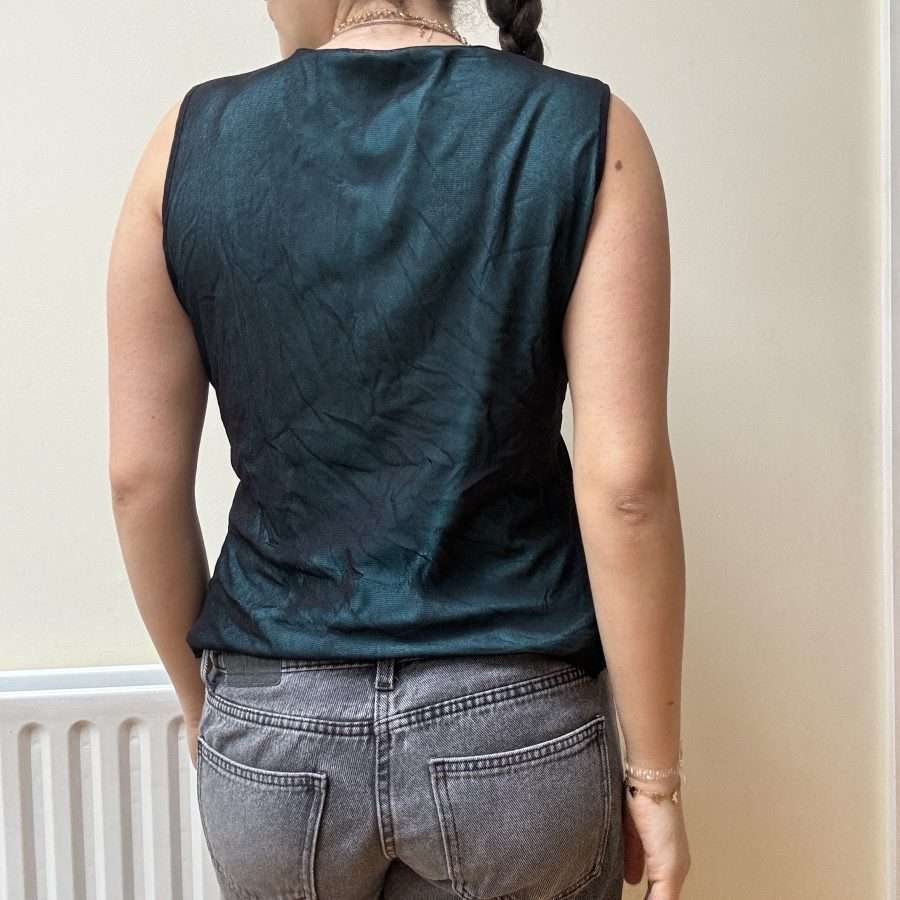 Shop All 127 Blue Mesh Sequin Top (L)
