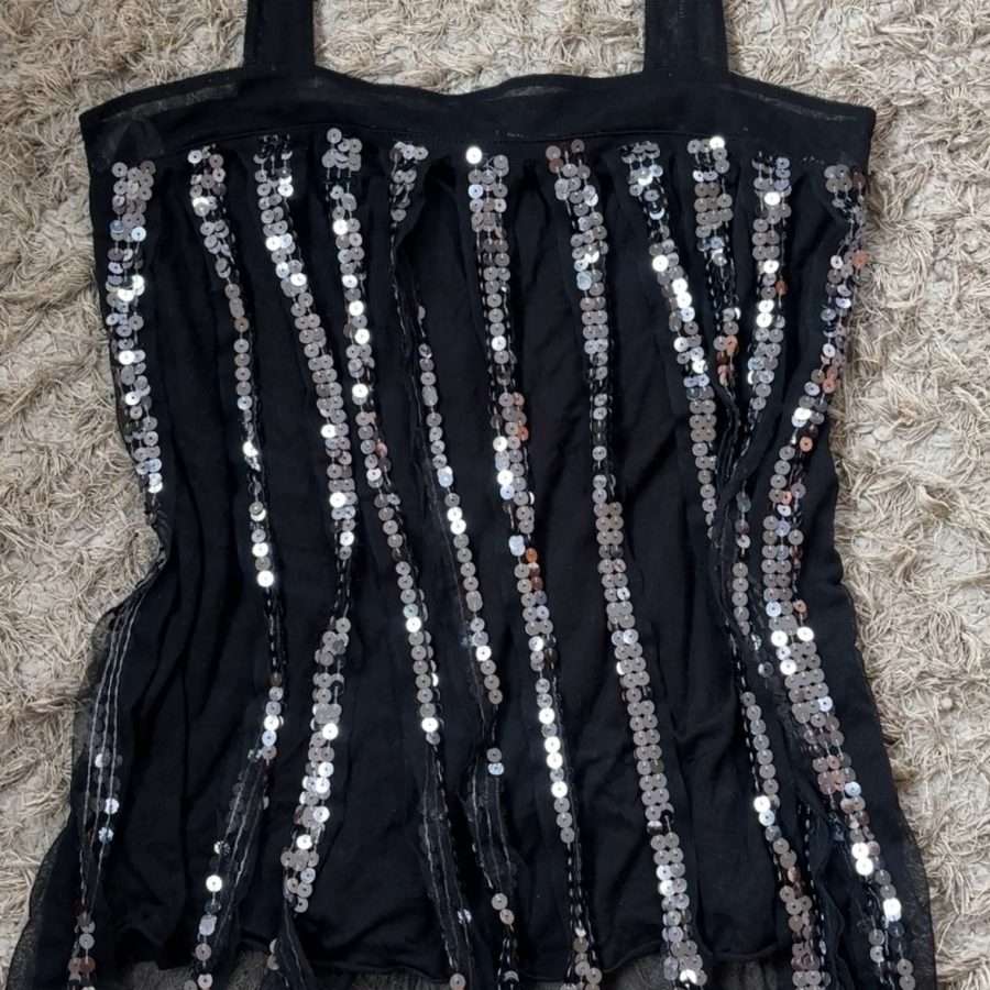 Shop All 109 Black Sequin Y2K Cami Top (M)