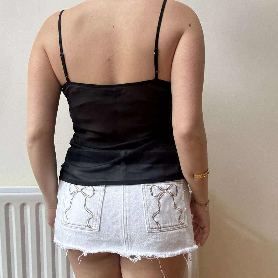 Shop All 147 Black Y2K Layered Sequin Cami Top (L)
