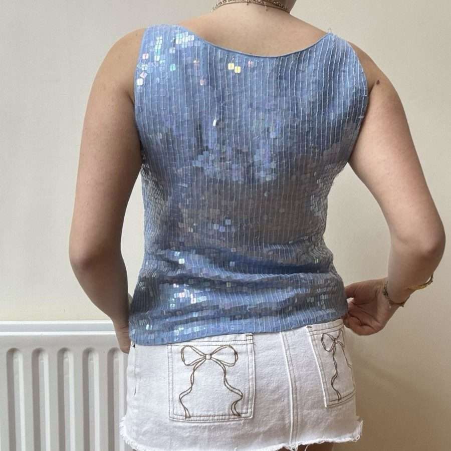 Shop All 107 Blue Y2K Sequin Top (M)