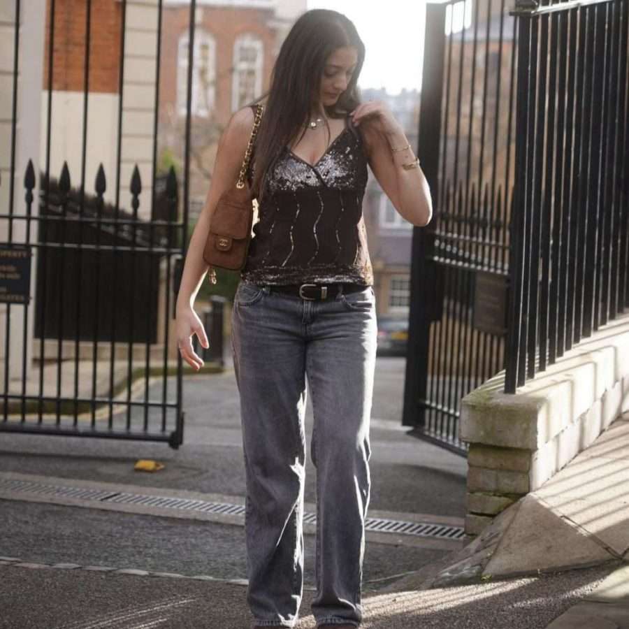 Shop All 99 Brown Y2K Sequin Top (M)
