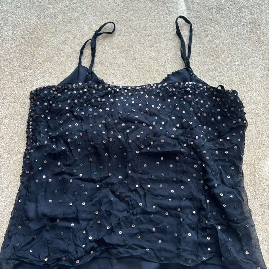 Shop All 91 Black Sequin Y2K Cami (M)