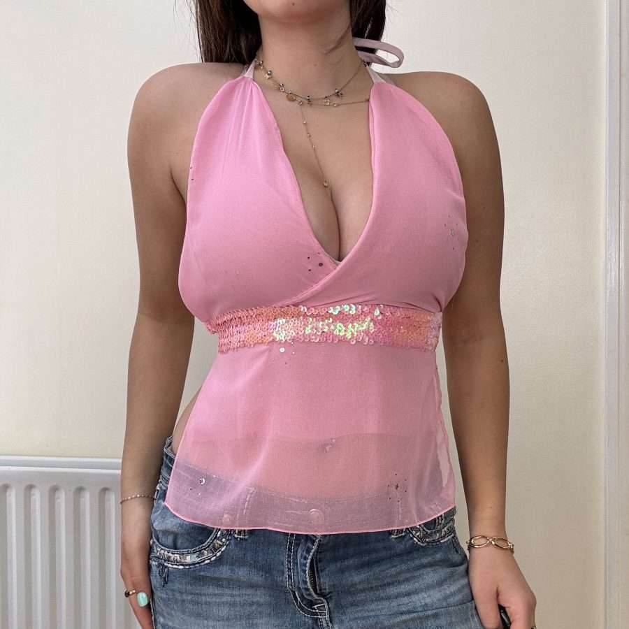 Shop All 85 Pink Handmade Halter Top