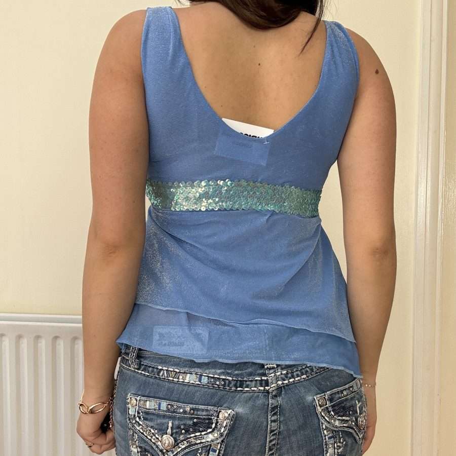 Shop All 79 Blue Flowy Handmade Top
