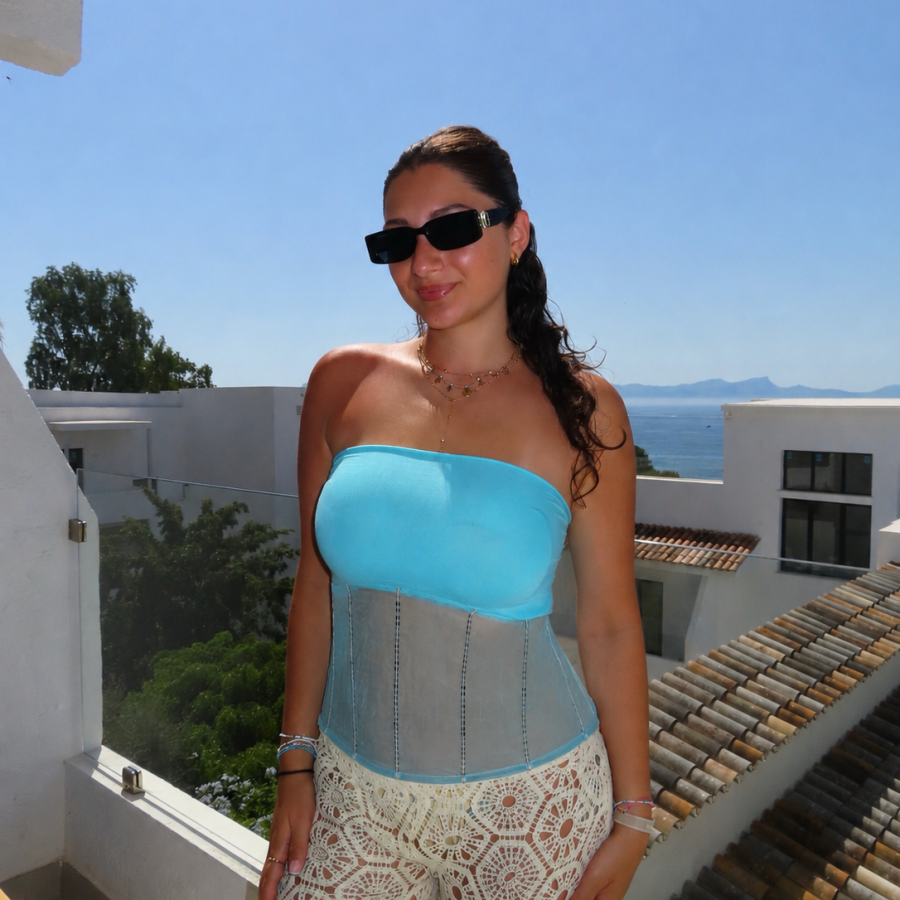 Shop All 37 Teal Sequin Handmade Top