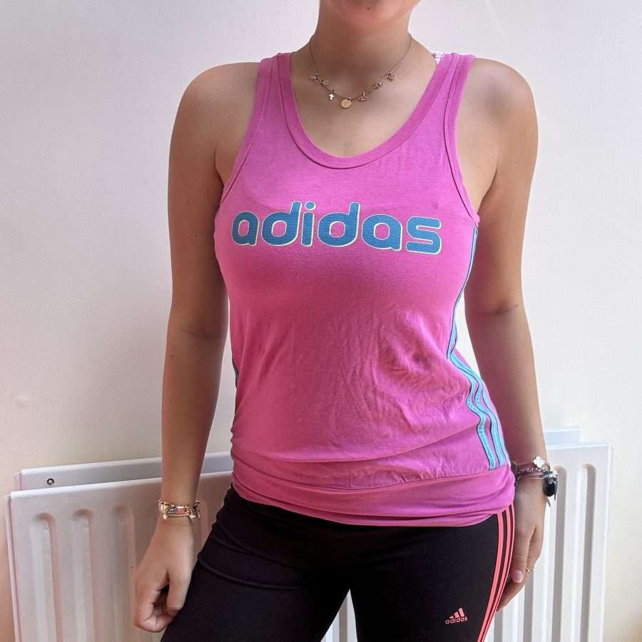 Shop All 21 Pink Y2K Adidas Tank Top (S)