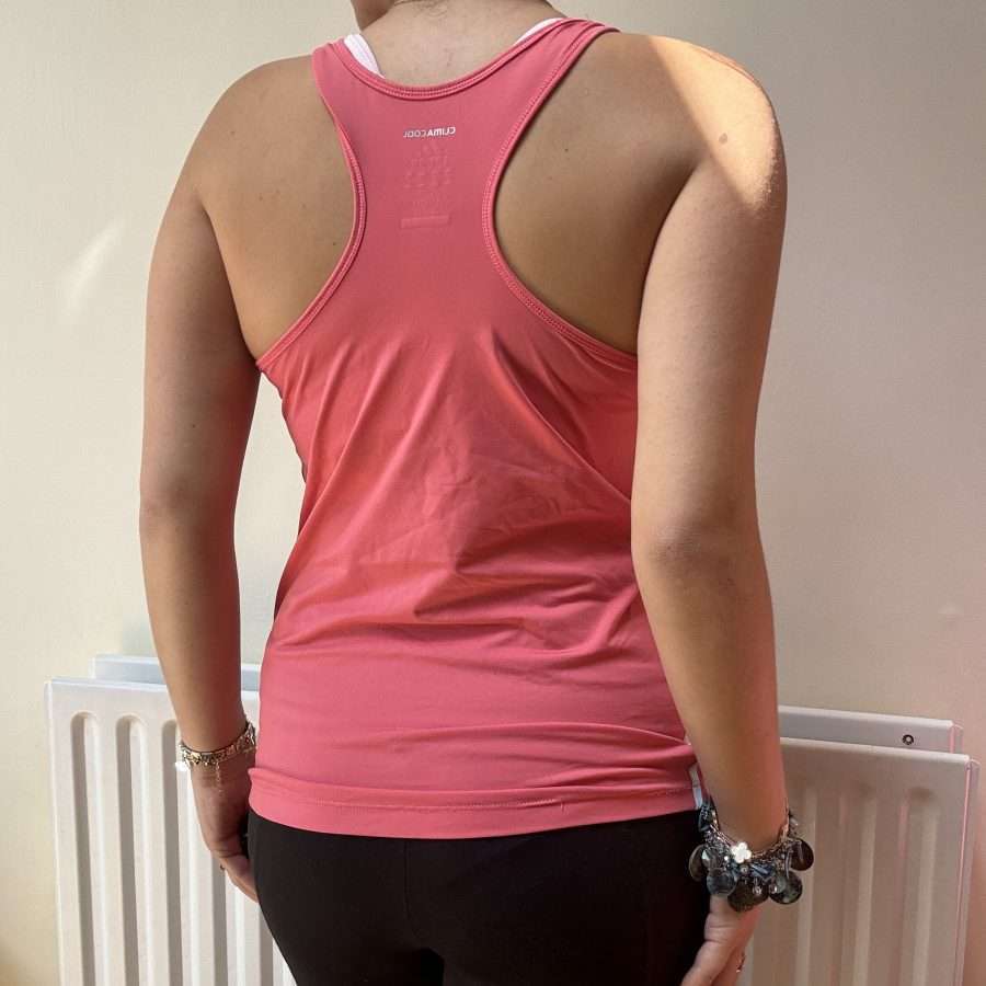 Shop All 27 Coral Y2K Adidas Tank Top (M)